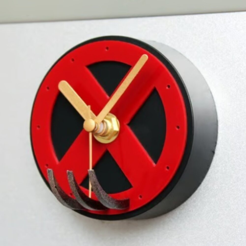 X-MEN Wolverine Refrigerator Clock and Wall Clock